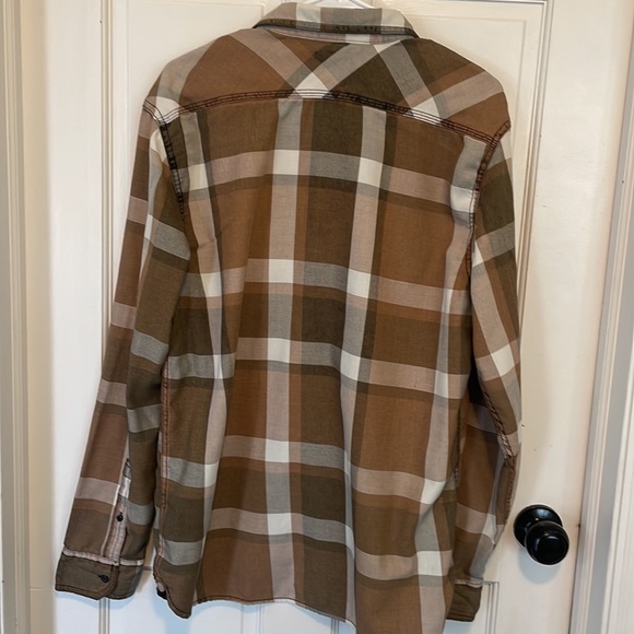 Levi’s Plaid Button Down Shirt Brown Size Large - Picture 7 of 10